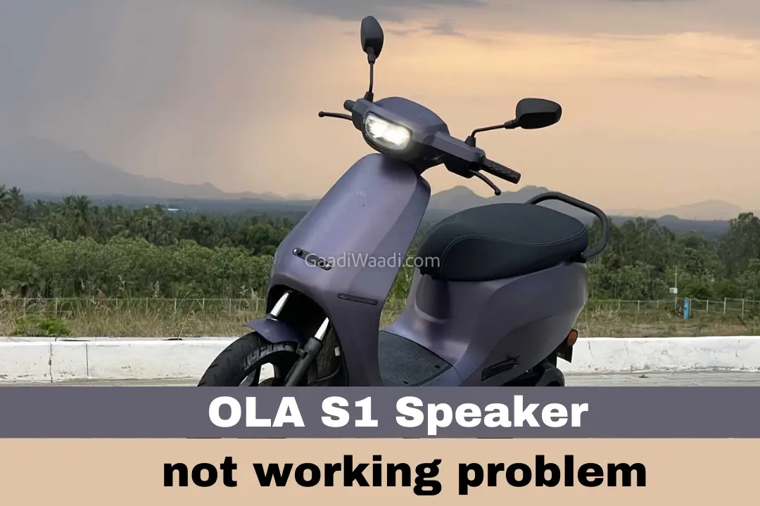 OLA S1 Speaker not working problem