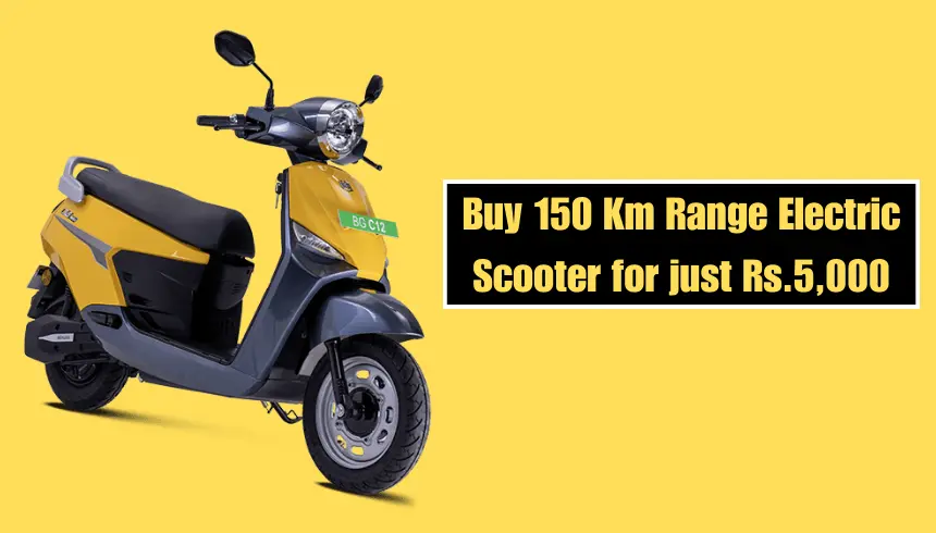 Buy 150 Km Range Electric Scooter for just Rs.5,000